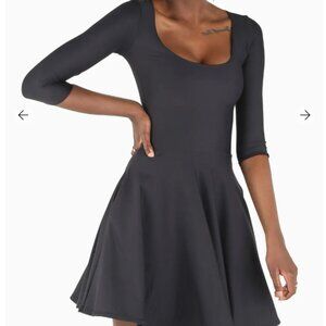 Black Milk Matte 3/4 Sleeve Pocket Skater Dress Small NEW with Tags